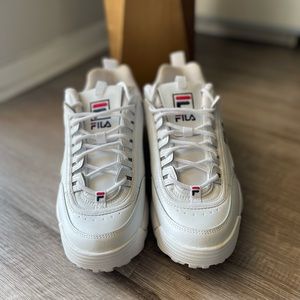 Womens Fila Disruptor 2 Premium Athletic Shoe - White